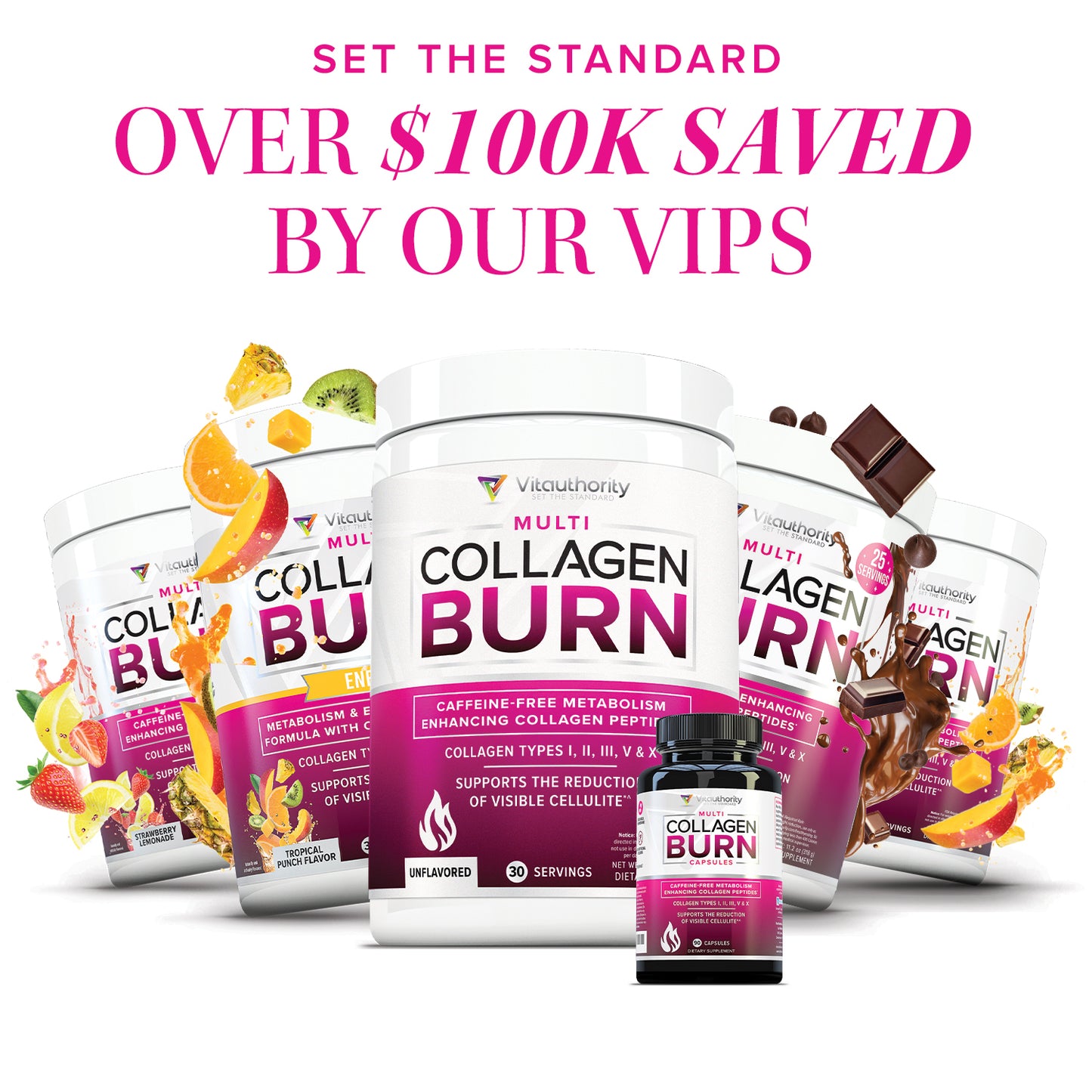 VIP Exclusive! 3 Bottles of Multi Collagen Burn for $100