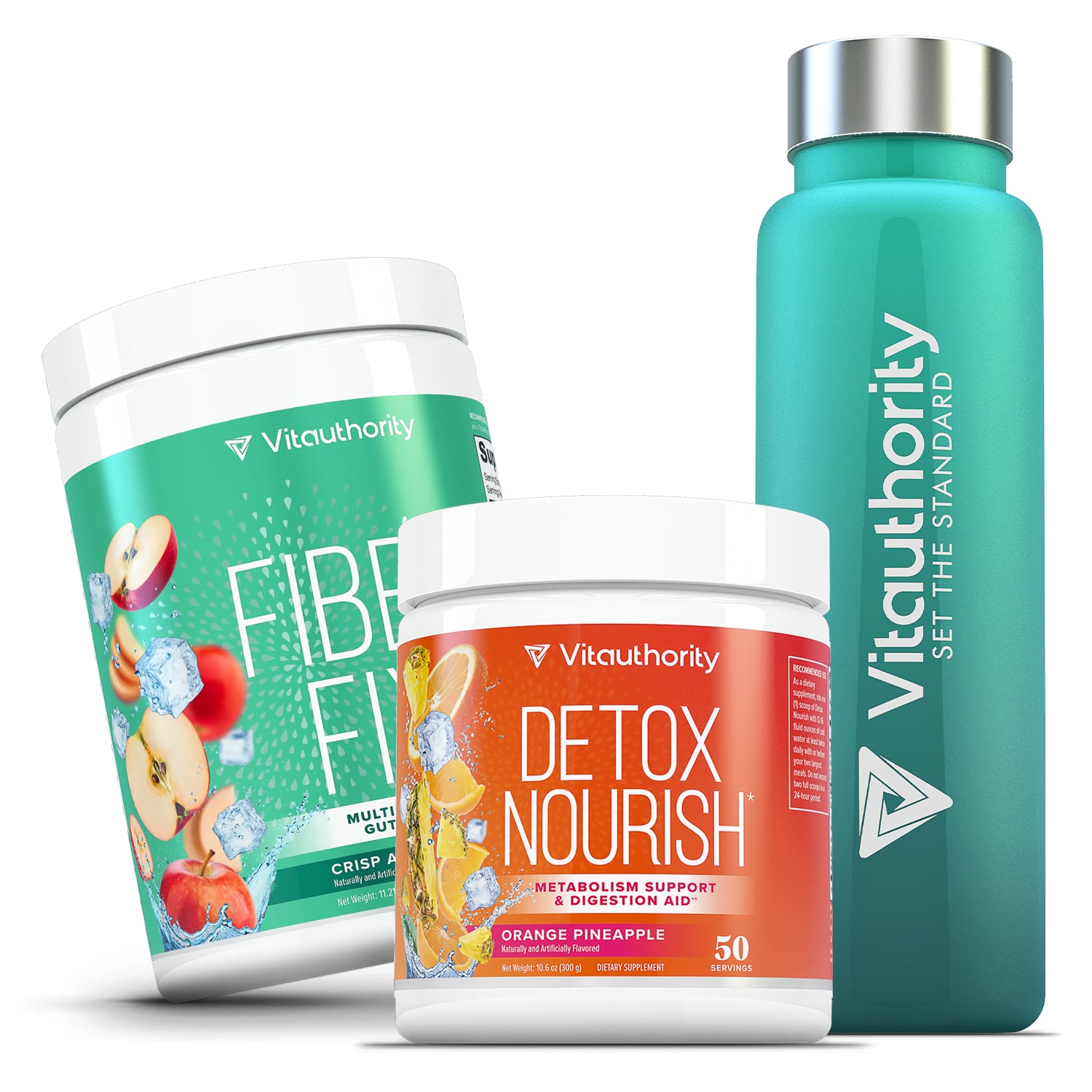 Fiber Fix Detox & Nourish Bundle Vitauthority Comprehensive Gut Health