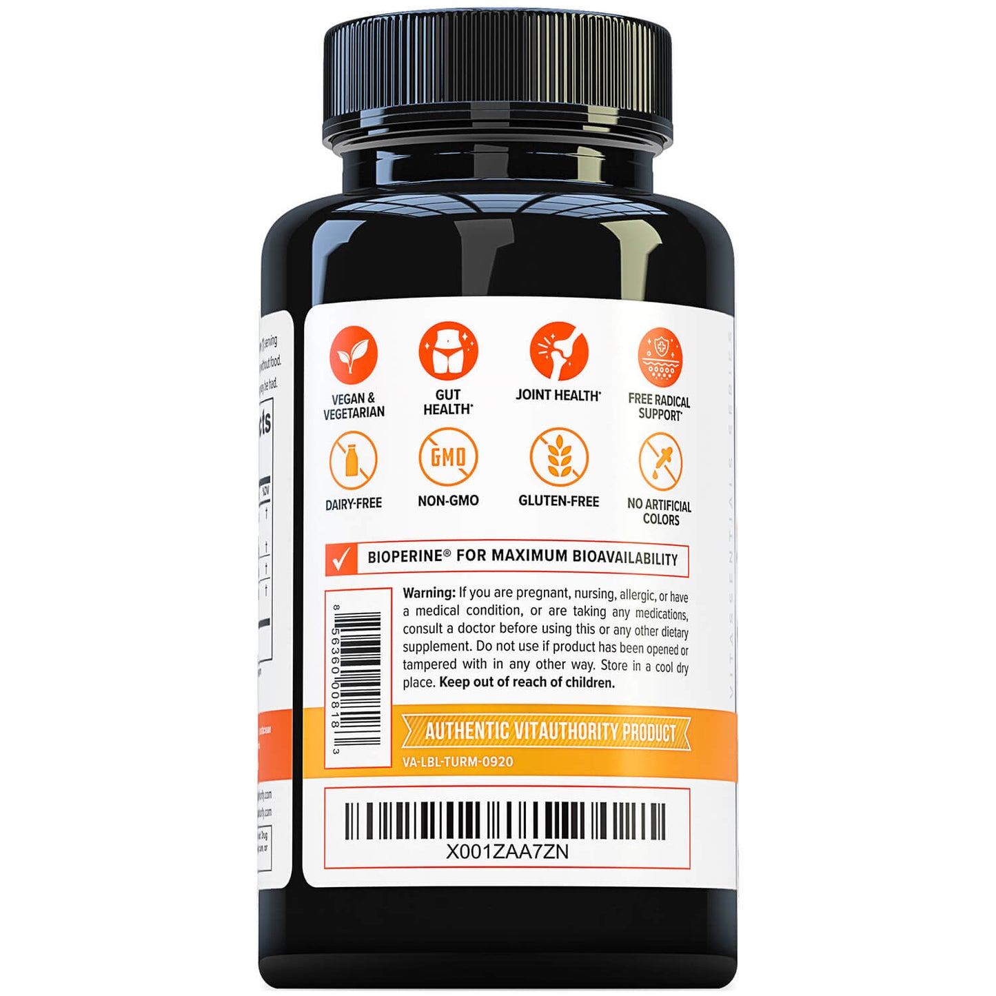 Turmeric Curcumin Capsules with BioPerine® - VitauthorityTurmeric Curcumin