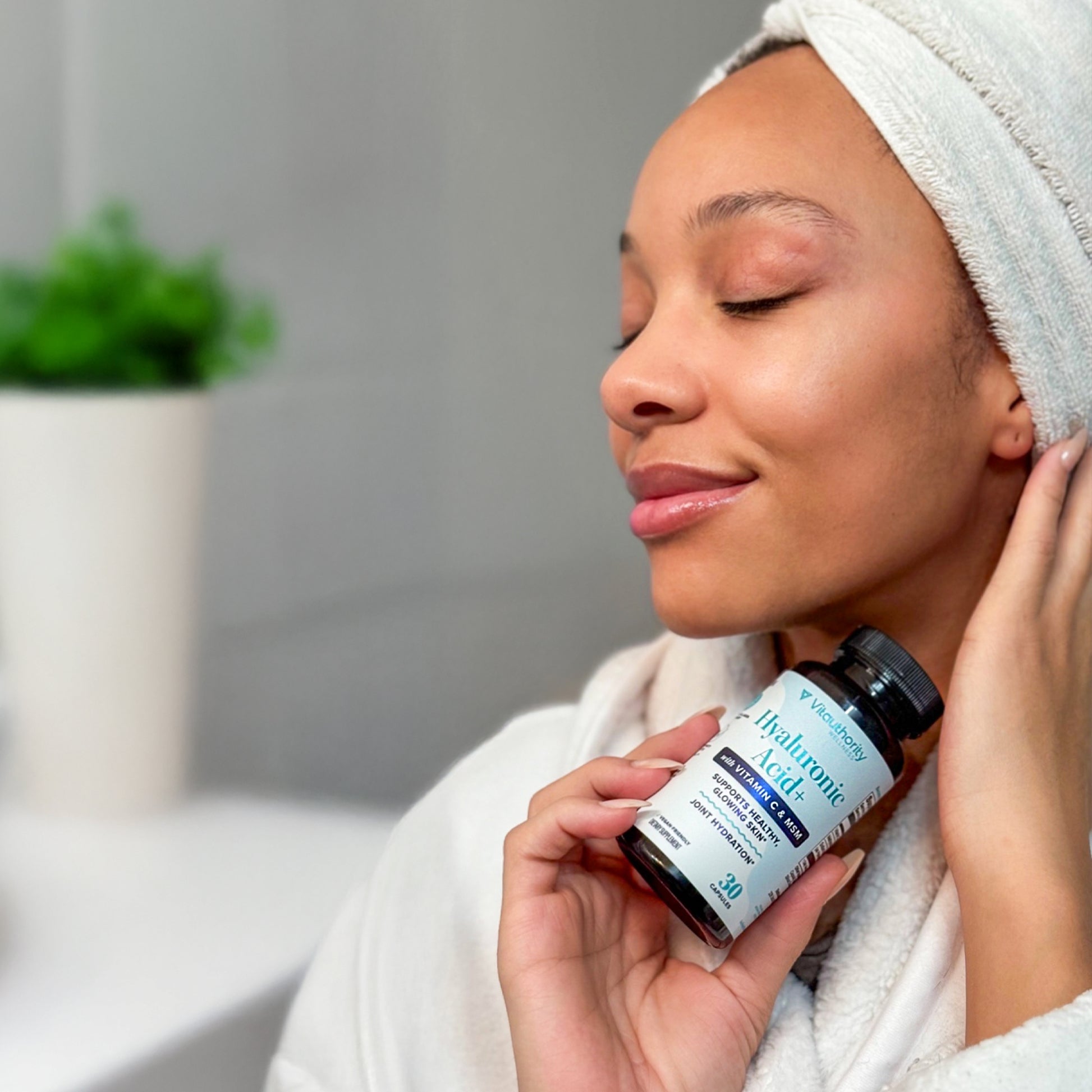 Hyaluronic Acid + MSM and Vitamin C Capsules - Vitauthority