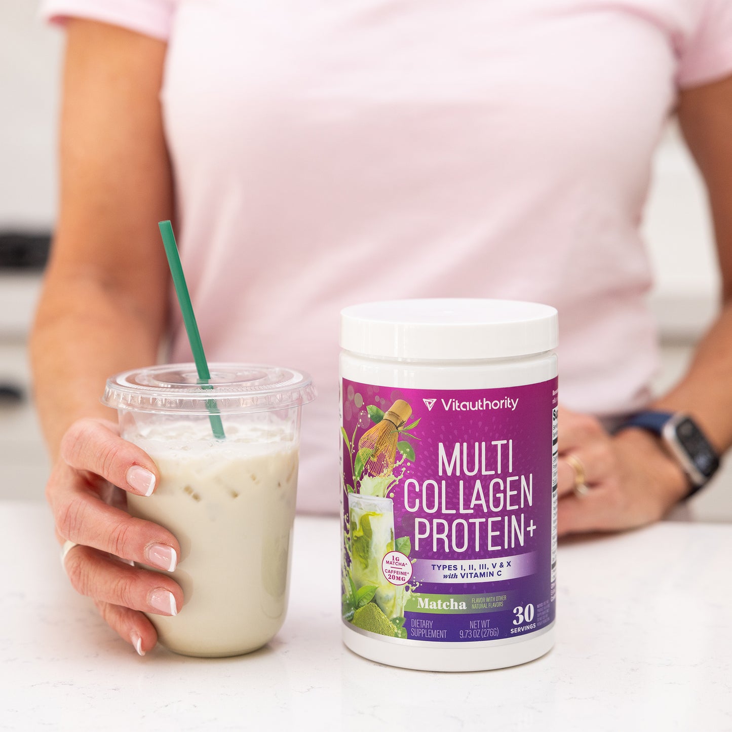 Multi Collagen Protein + Matcha - Vitauthority