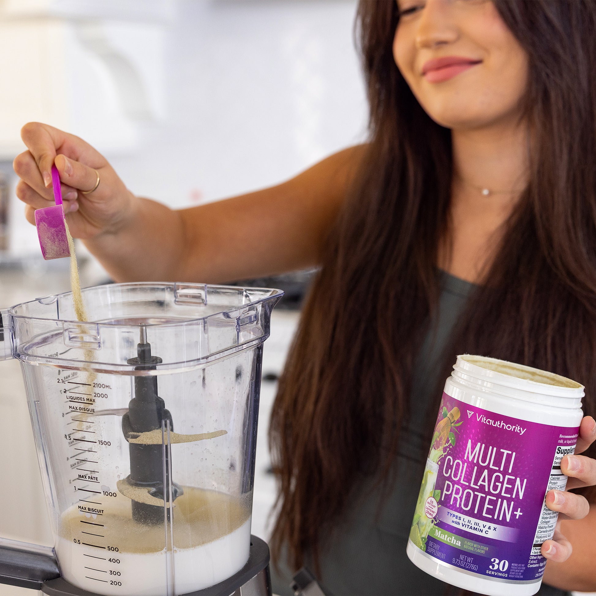 Multi Collagen Protein + Matcha - Vitauthority