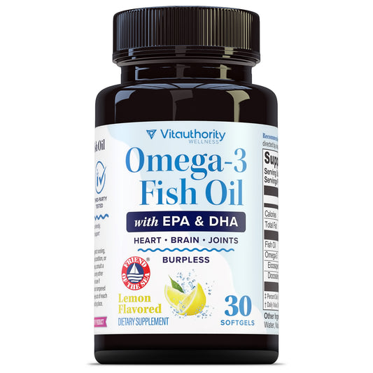 Omega 3 Fish Oil Softgels - Vitauthority
