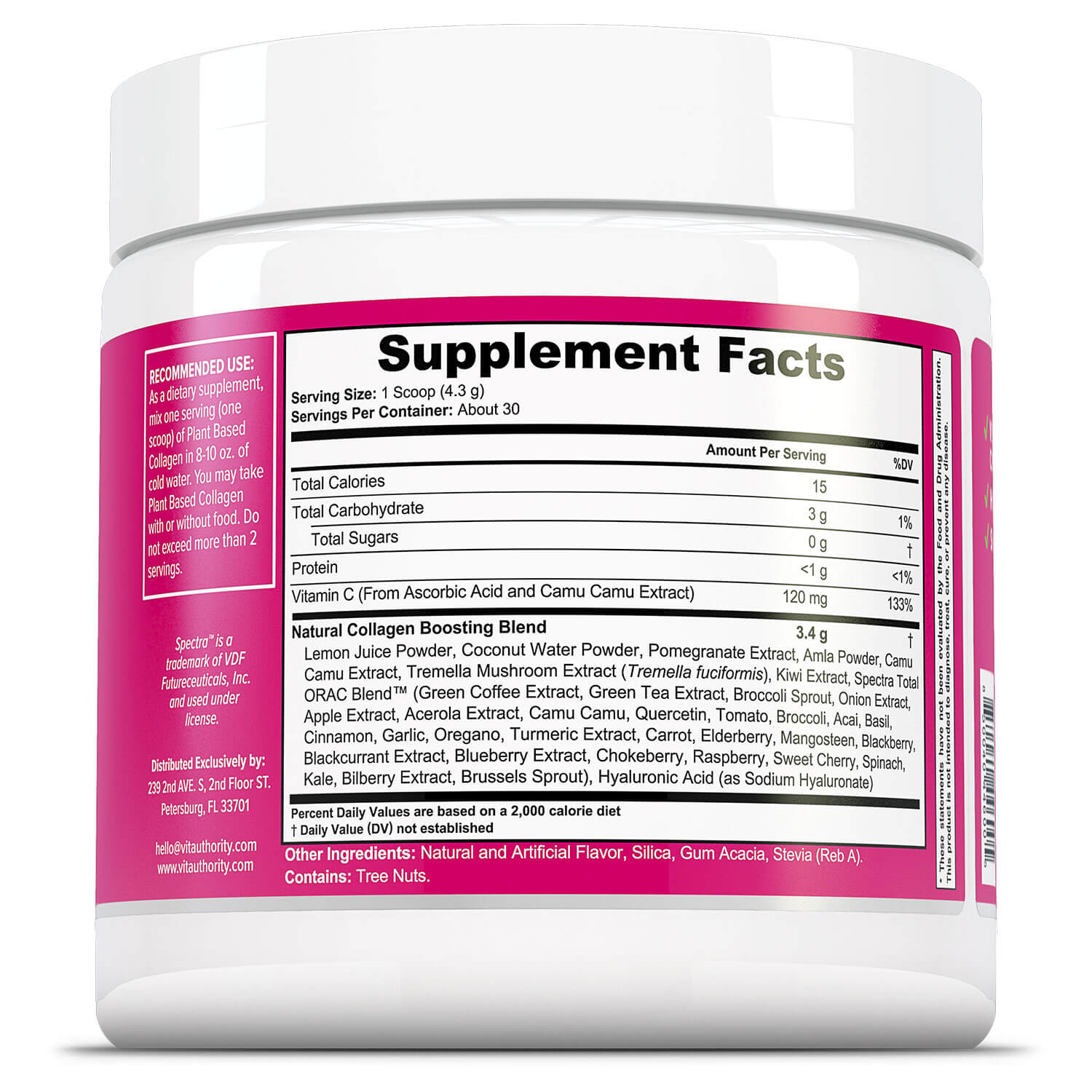 plant based collagen supplement facts