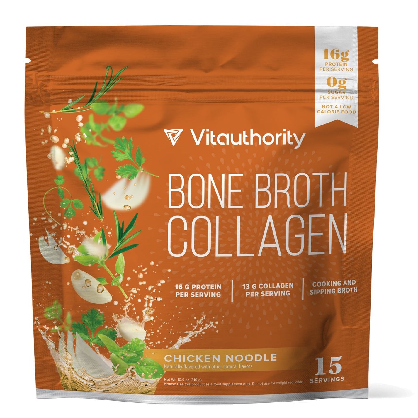 Bone Broth Collagen Chicken Noodle Flavor Vitauthority