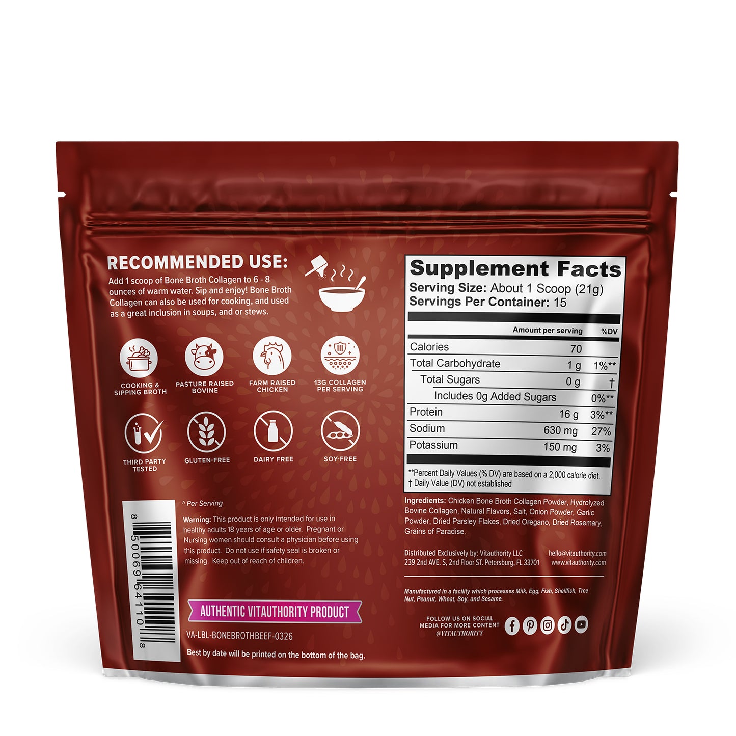 Bone Broth Collagen - Vitauthority