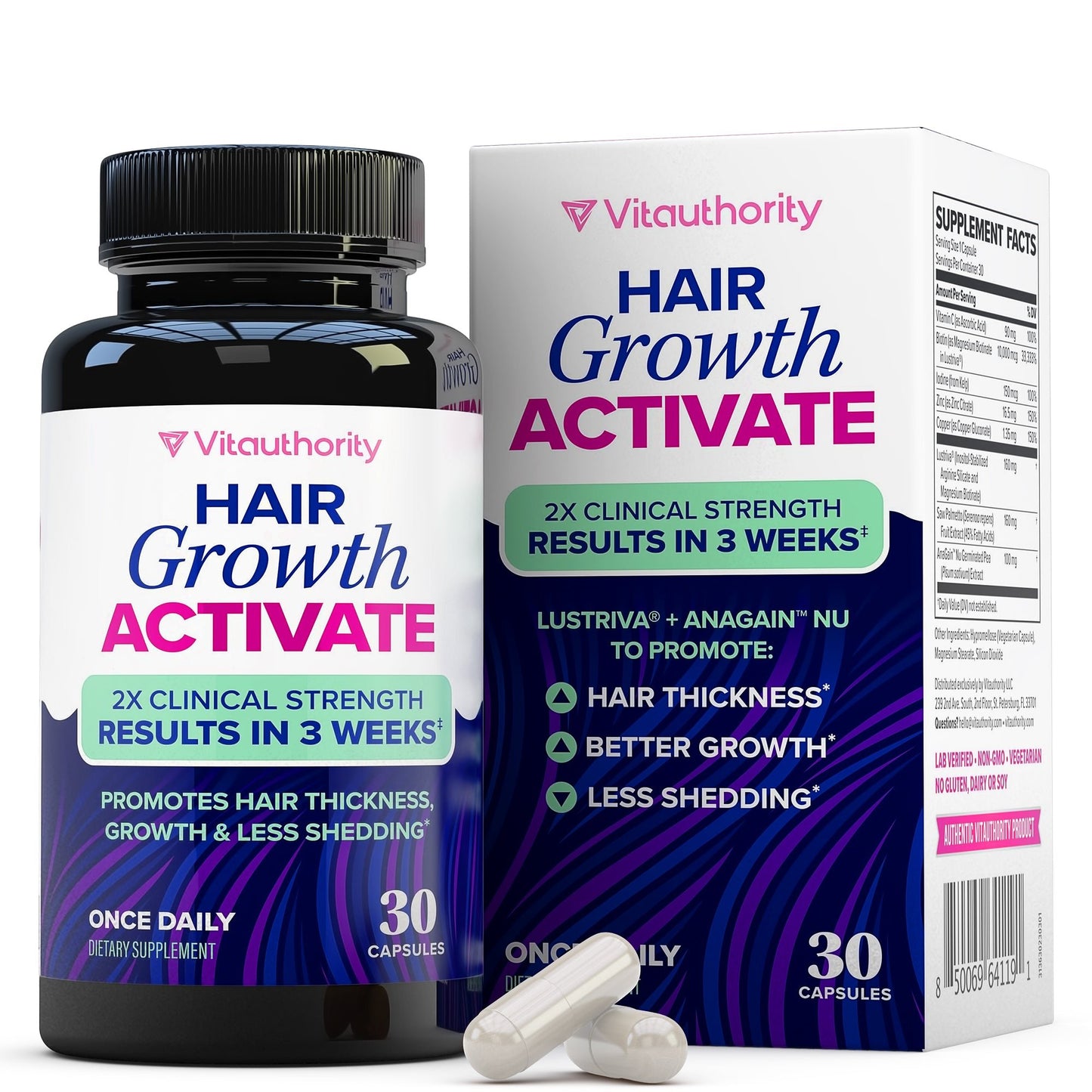 Hair Growth Activate Capsules - Vitauthority