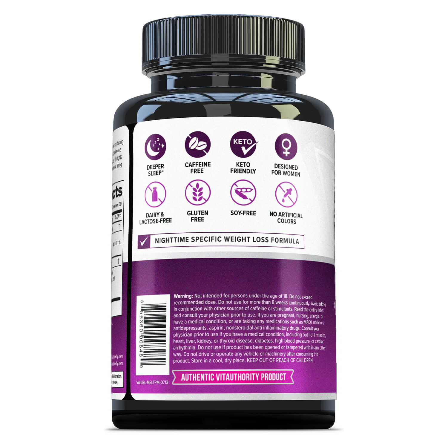 MELT PM Weight Loss Enhanced Sleep Support Formula Vitauthority