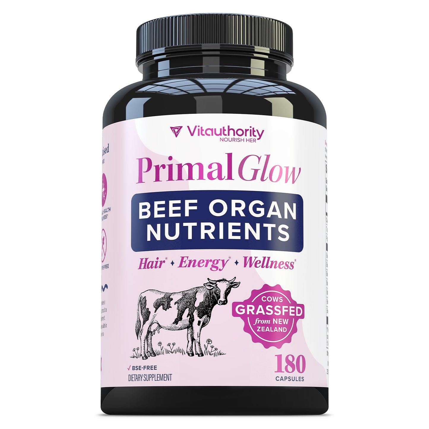 Primal Glow Beef Organ Nutrients Capsules - Vitauthority