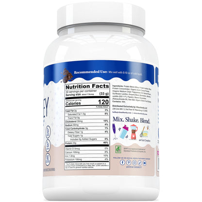 Vita When Protein Powder Chocolate Supplement Facts Panel