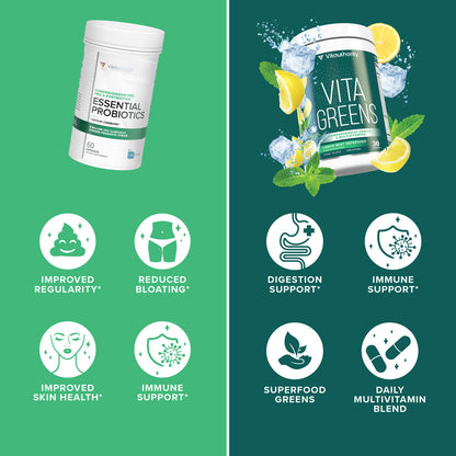 Essential Probiotics & Greens Bundle