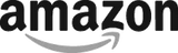 The Amazon logo in black text with the signature curved arrow underneath, shown on a plain white background.