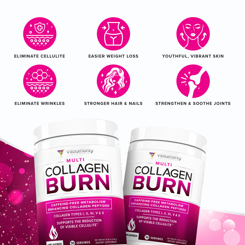 Multi Collagen Burn  Skin Firming 5-Type Multi Collagen Matrix –  Vitauthority