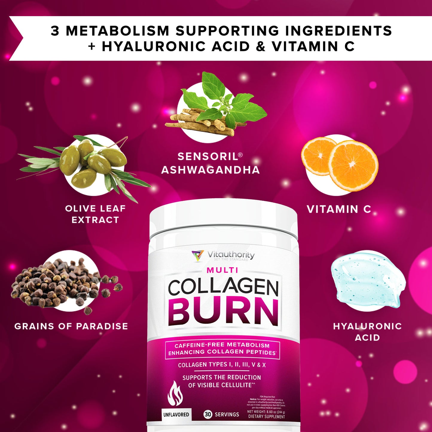 Multi Collagen Burn Powder - Unflavored